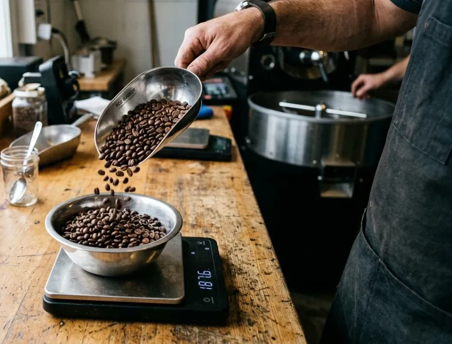 Batch weighing before packaging